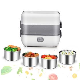 1pc Electric Lunch Box; Food Heater; Portable Food Warmer For Home And Office; Self Heating Lunch Box; Stainless Steel Food Container; Heated Ben