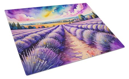 NEW English Lavender in Color Glass Cutting Board Decorative Tempered Glass Kitchen Cutting and Serving Board Large Size Chopping Board