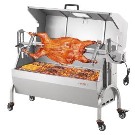 VEVOR Roaster Spit Rotisserie BBQ Grill Pig Lamb Chicken Roaster 52W 198LBS