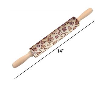 Rolling Pin Christmas Embossing (Option: 4style 43cm)